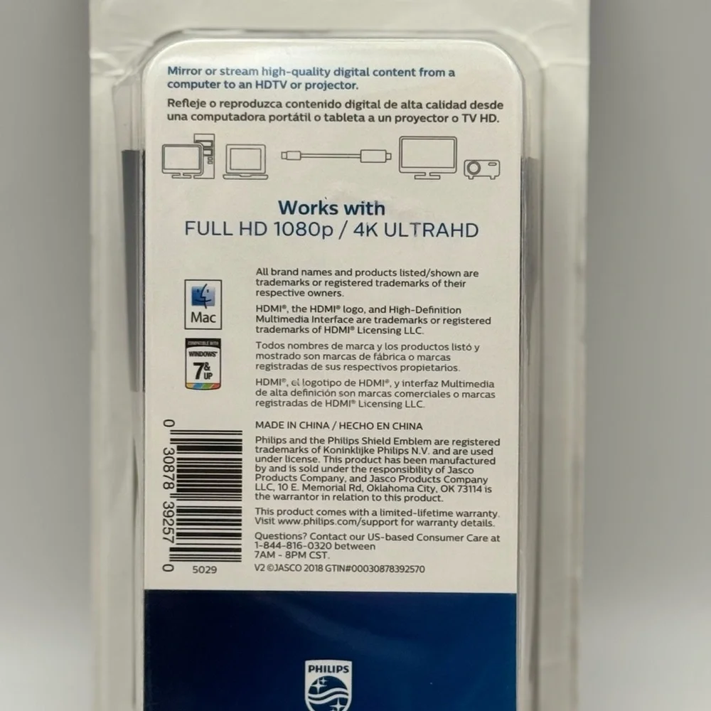Philips DisplayPort to HDMI Cable - 6 ft